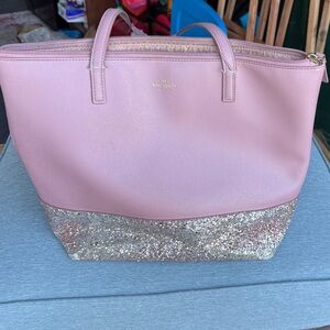 Kate Spade Pink and Glitter Tote